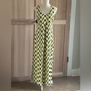 Ellen and Ollie Mod Retro Racerback Maxi Dress. Women’s Sz-4. Geometric
